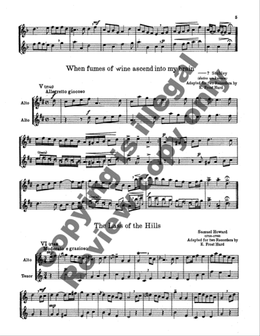 The Gentleman's Magazine: A Decade of Song Woodwind Duet scores gallery preview page 7