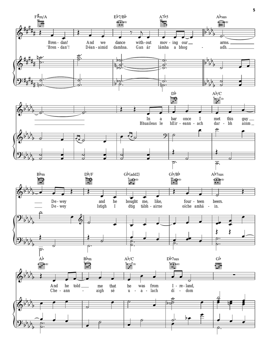 Ireland Ireland Piano, Vocal scores gallery preview page 5