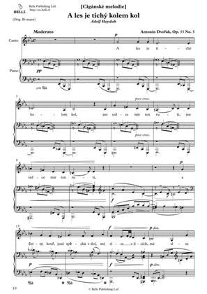 Book cover for A les je tichy kolem kol, Op. 55 No. 3 (E-flat Major)