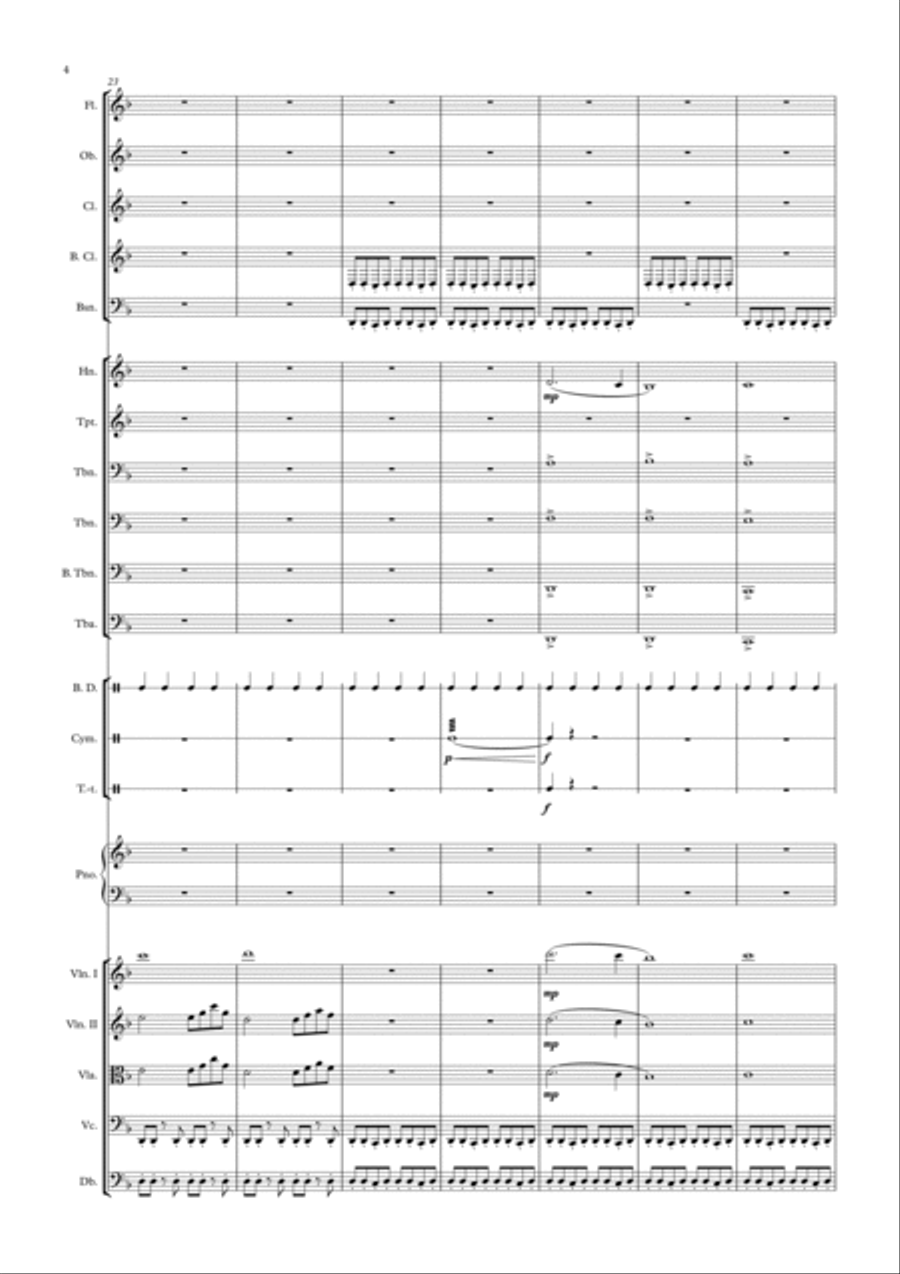 Eerie Castle Full Orchestra scores gallery preview page 4