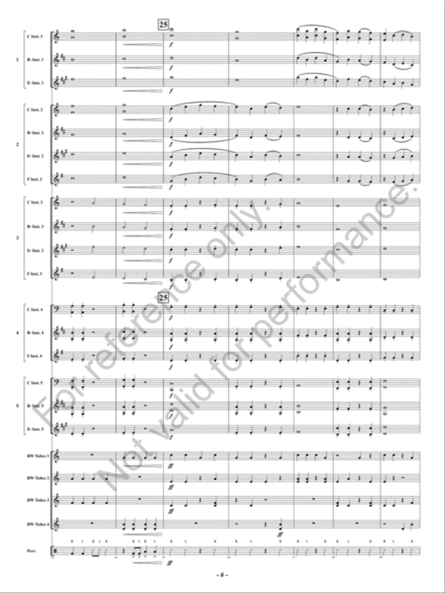Canon in Boombucket Major Concert Band scores gallery preview page 7