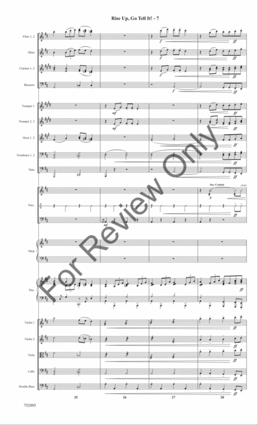 Rise Up, Go Tell It! Full Orchestra scores gallery preview page 10