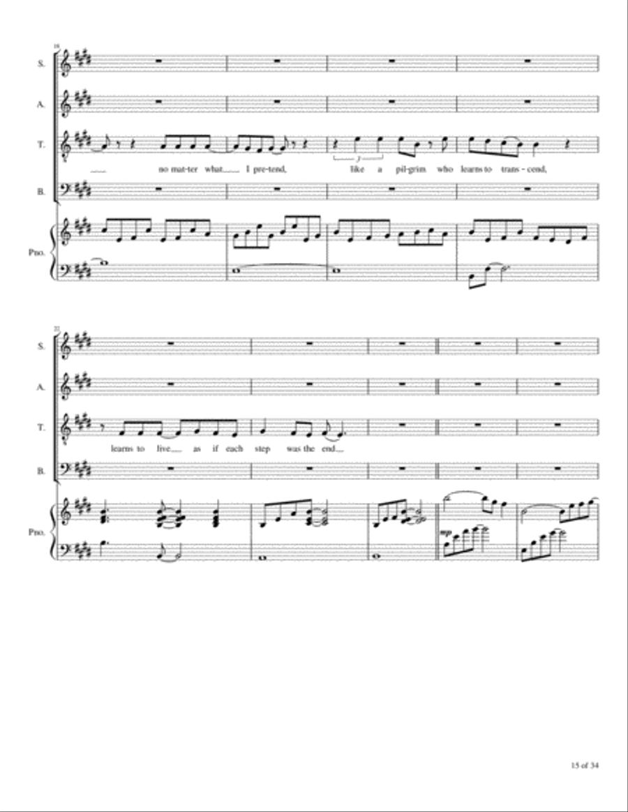 Time Stand Still 4-Part scores gallery preview page 4
