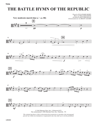 Battle Hymn of the Republic (arr. Roy Ringwald) - Viola