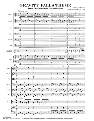 Gravity Falls (main Theme) - Score Only