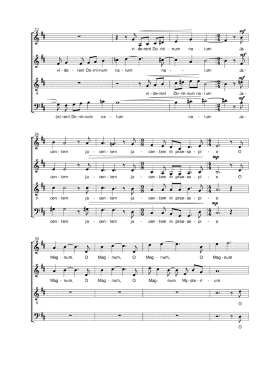 Four Motets for Advent Choir scores gallery preview page 4