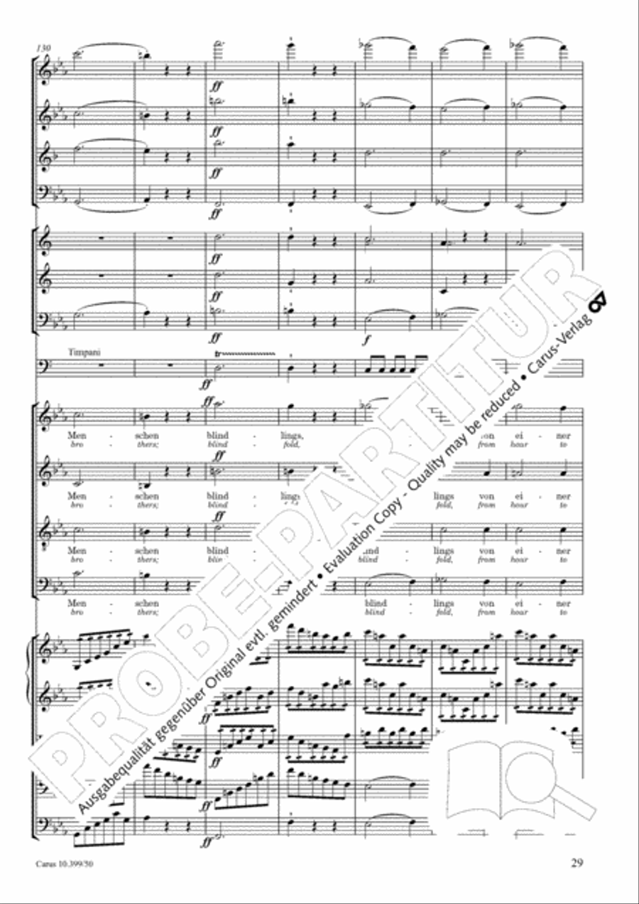 Schicksalslied, Op. 54 Choir scores gallery preview page 30
