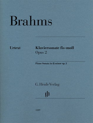Book cover for Piano Sonata in F-Sharp Minor, Op. 2