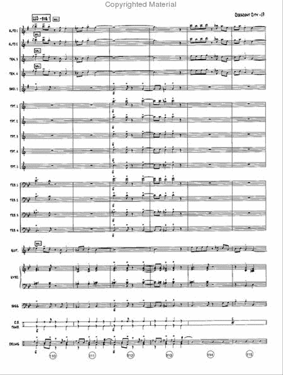 The Crescent City Stomp Jazz Ensemble scores gallery preview page 20