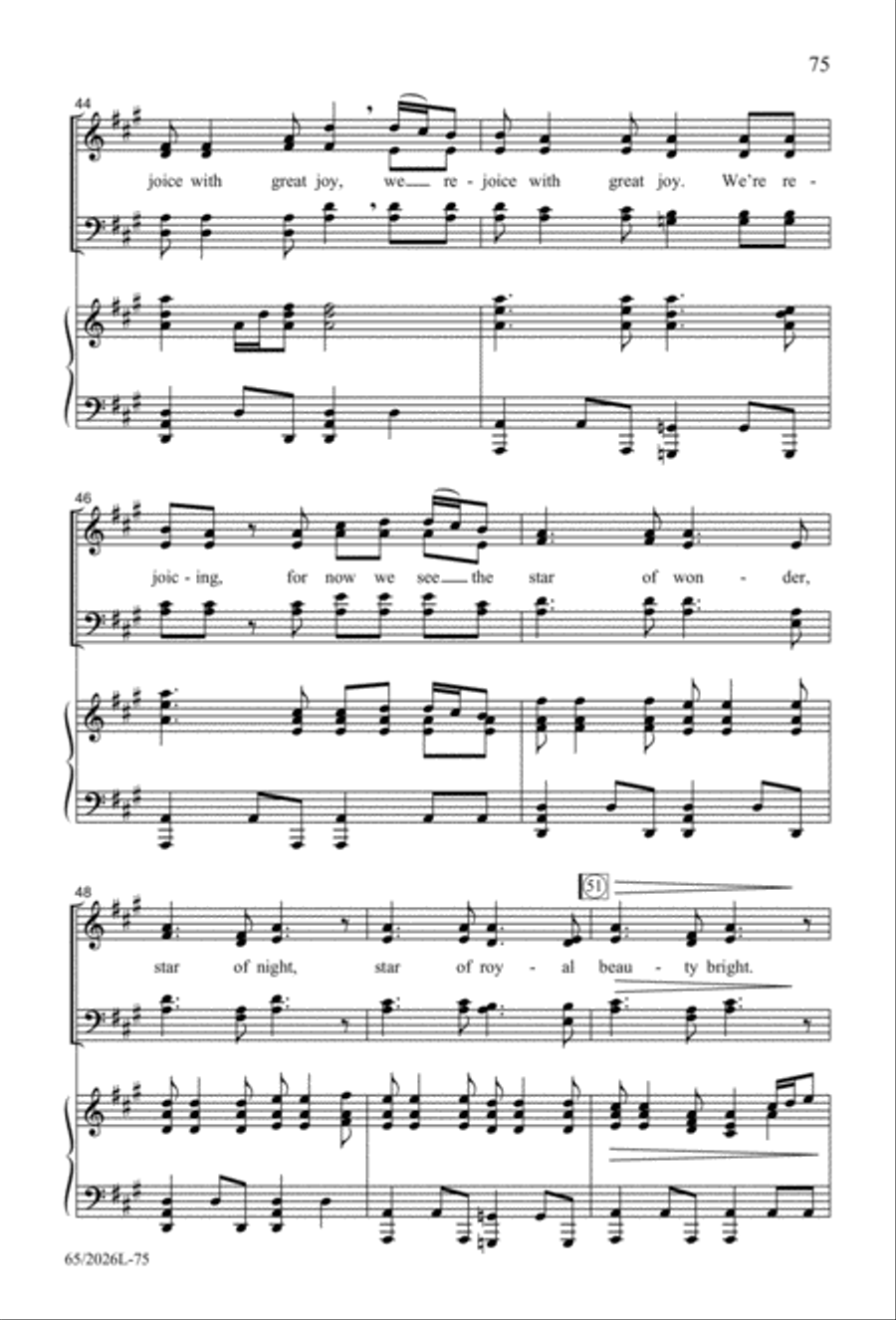 Night of the Father's Love 4-Part scores gallery preview page 76