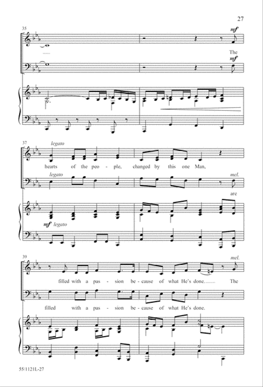 Touched by the Christ Touched by the Christ 3-Part scores gallery preview page 28