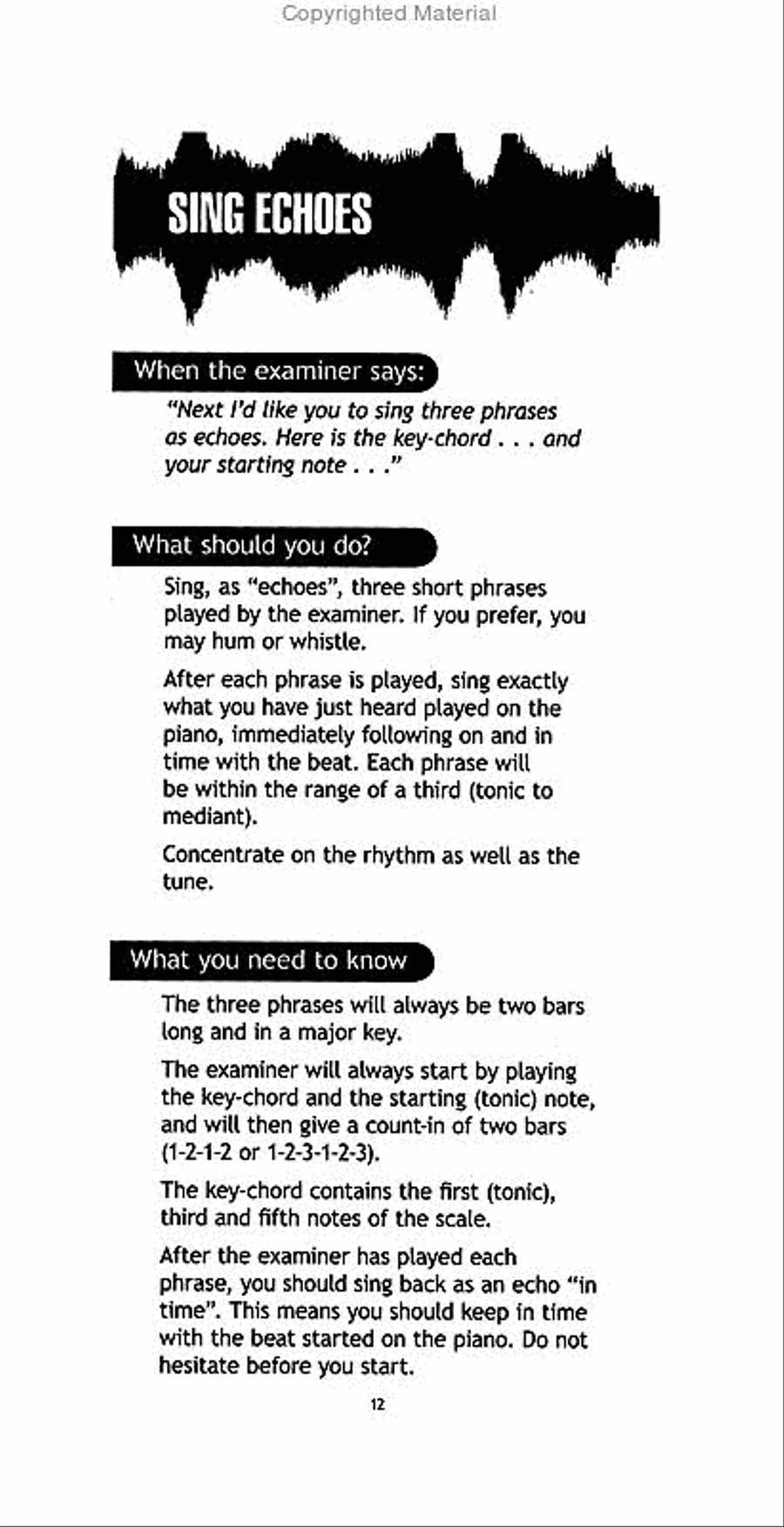 Aural Test Survival Book, Grade 1 Collection / Songbook scores gallery preview page 4