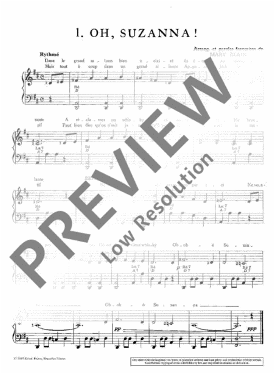Popular Cow-Boy Songs Piano Solo scores gallery preview page 3