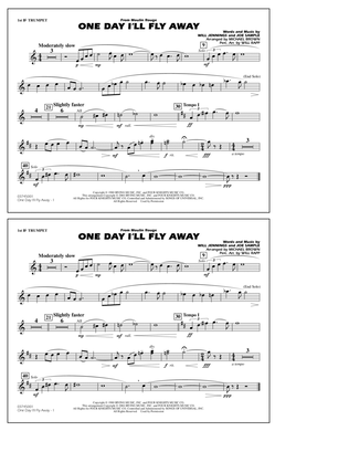 One Day I'll Fly Away (from Moulin Rouge) (arr. Michael Brown) - 1st Bb Trumpet
