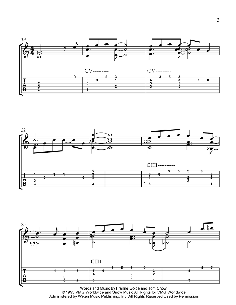 Dreaming Of You Acoustic Guitar scores gallery preview page 3