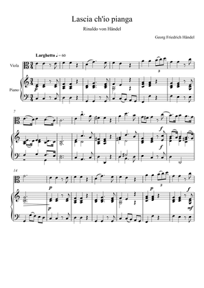 Georg Friedrich Handel - Lascia ch'io pianga (Viola Solo)