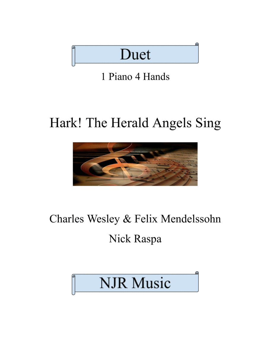 Hark! The Herald Angels Sing (1 piano 4 hands) advanced - complete set image number null