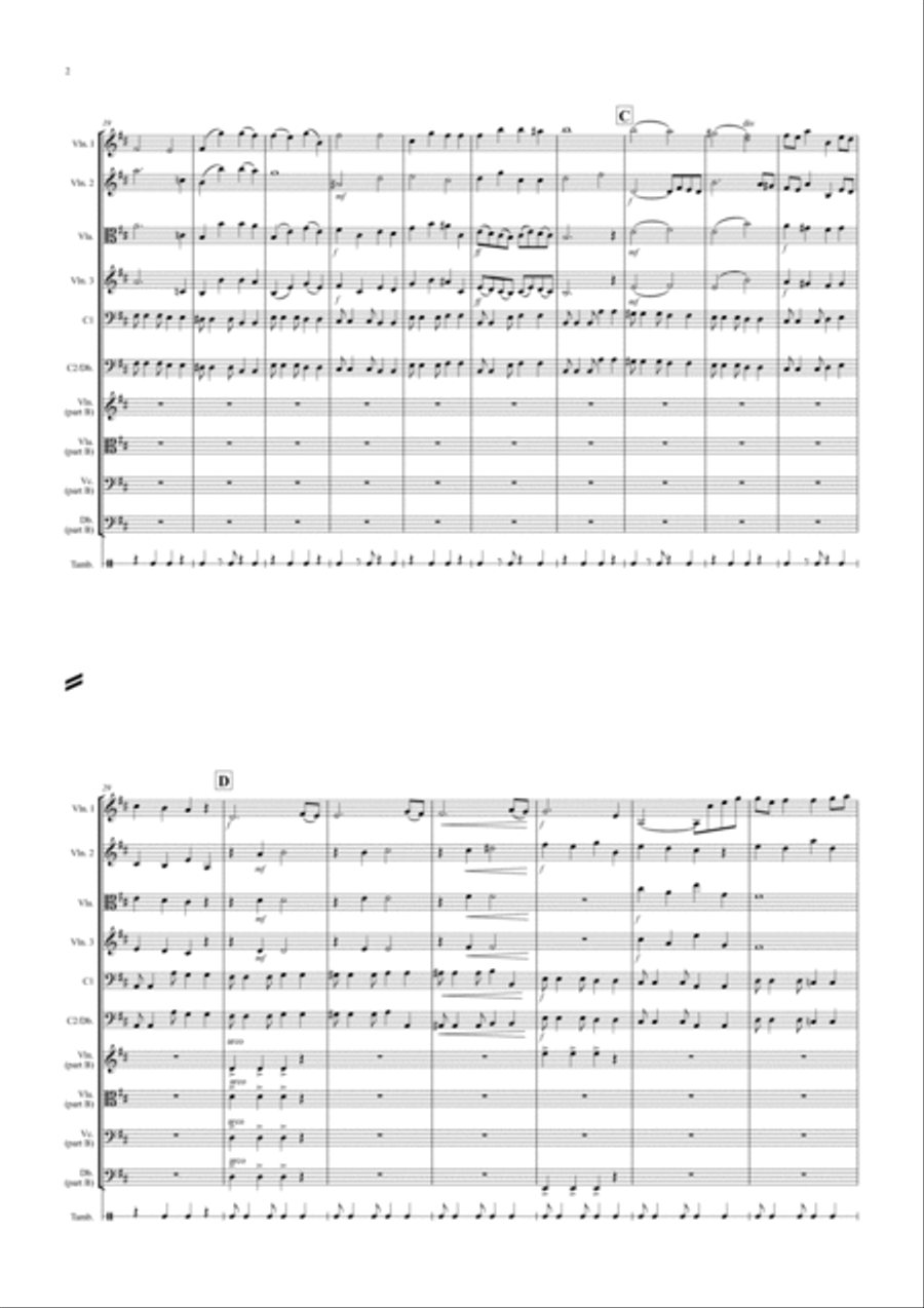 Bach y el Tango for Beginner and Advanced String Orchestra String Orchestra scores gallery preview page 2
