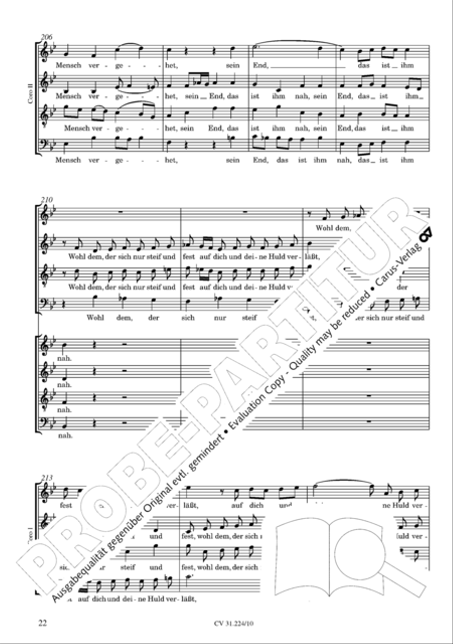 The complete motets (without Bc) Choir scores gallery preview page 29