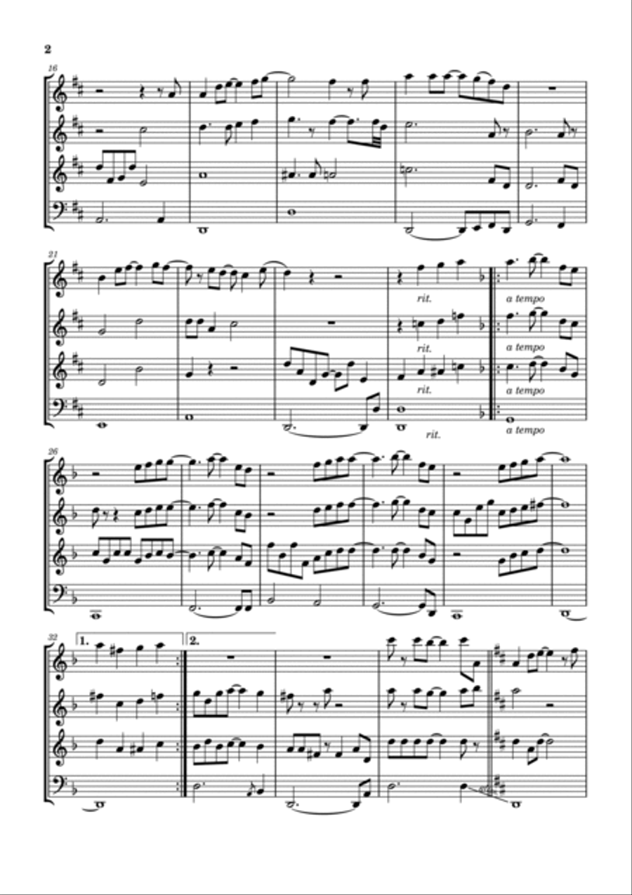Great Is Your Mercy Woodwind Quartet scores gallery preview page 3