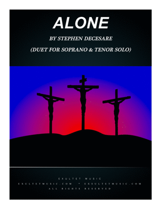 Book cover for Alone (Duet for Soprano and Tenor Solo)