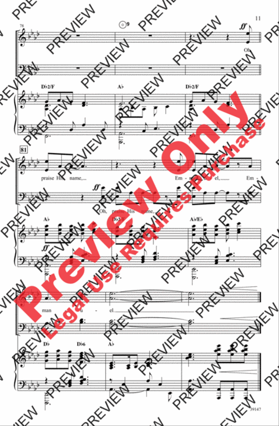 Emmanuel 4-Part scores gallery preview page 11