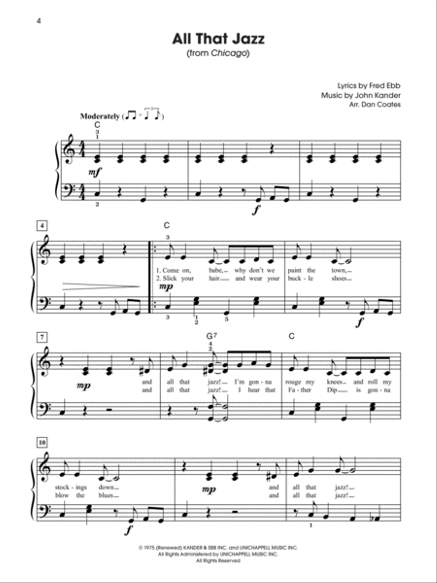 The Giant Book of Broadway Sheet Music Easy Piano scores gallery preview page 10