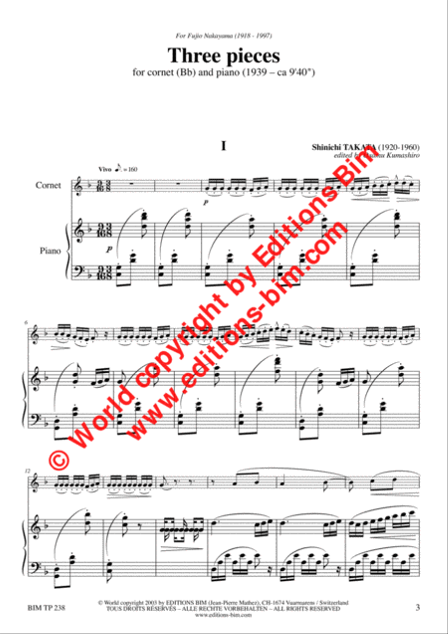 3 Pieces Cornet scores gallery preview page 2