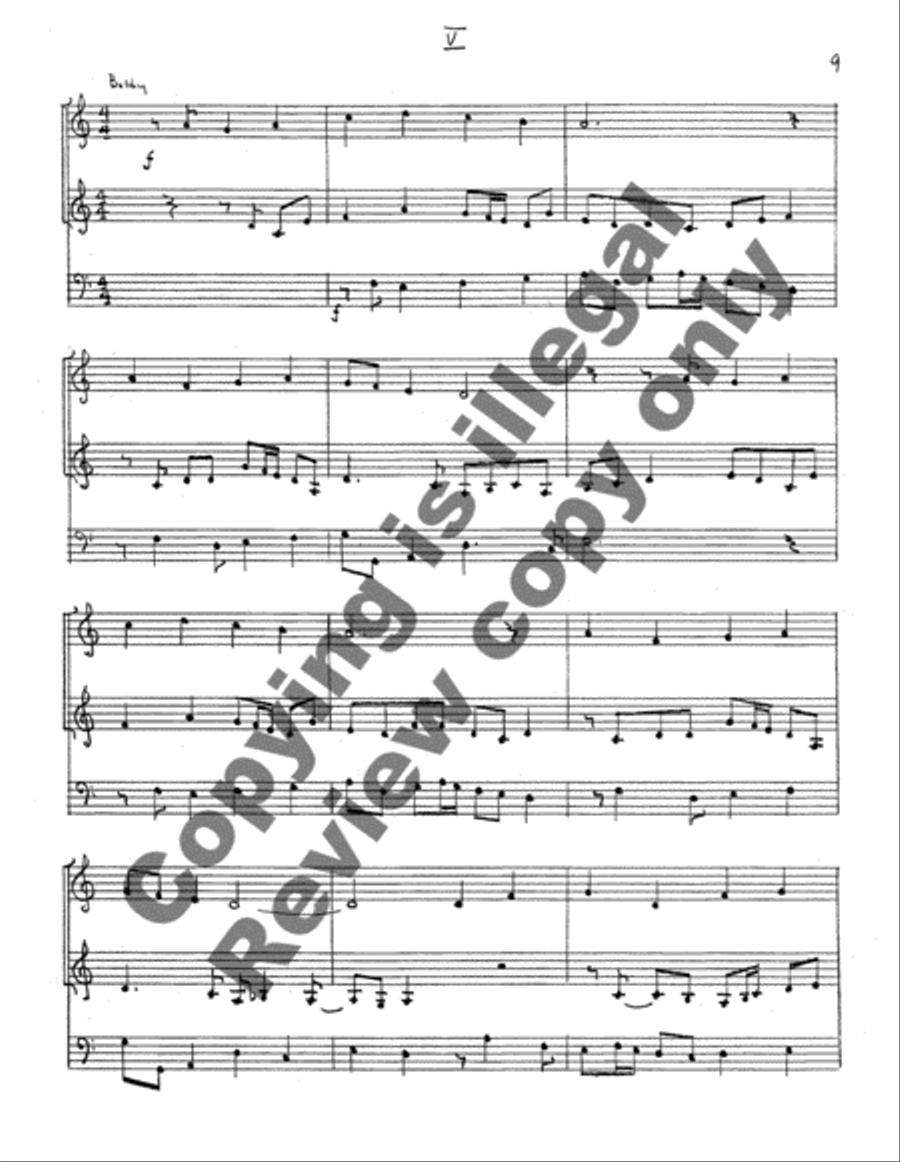 Christ Jesus Lay in Death's Strong Bands Organ scores gallery preview page 9