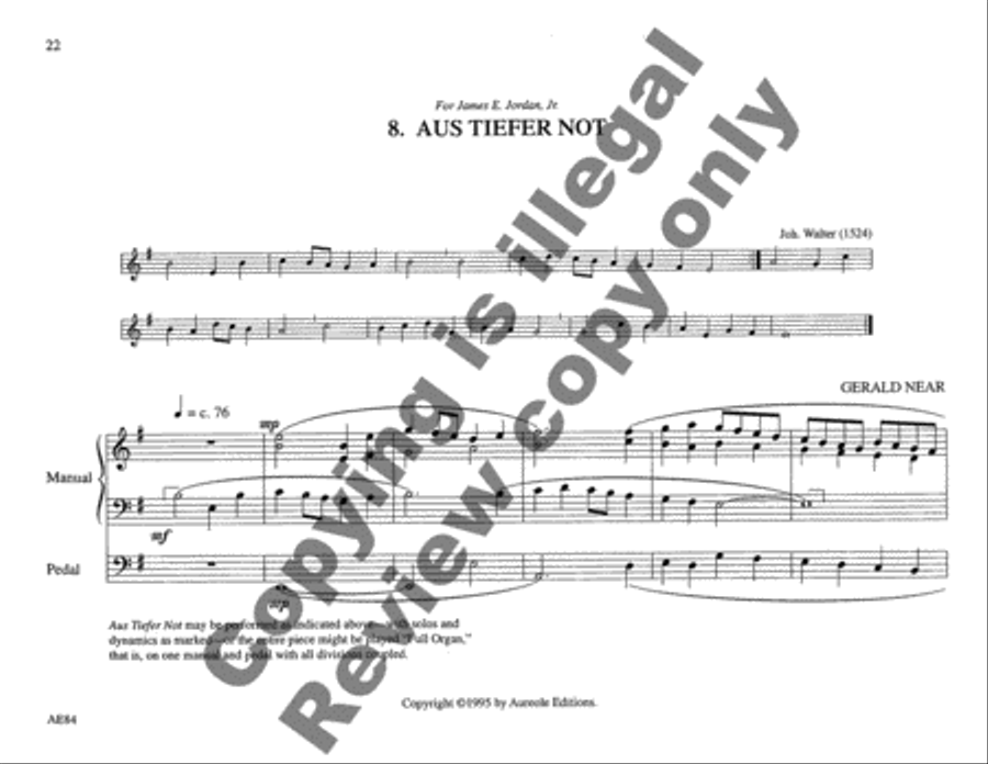Choraleworks II Ten Chorale Preludes for Organ Organ Solo scores gallery preview page 14