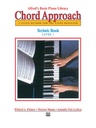 Book cover for Alfred's Basic Piano Chord Approach Technic, Book 1