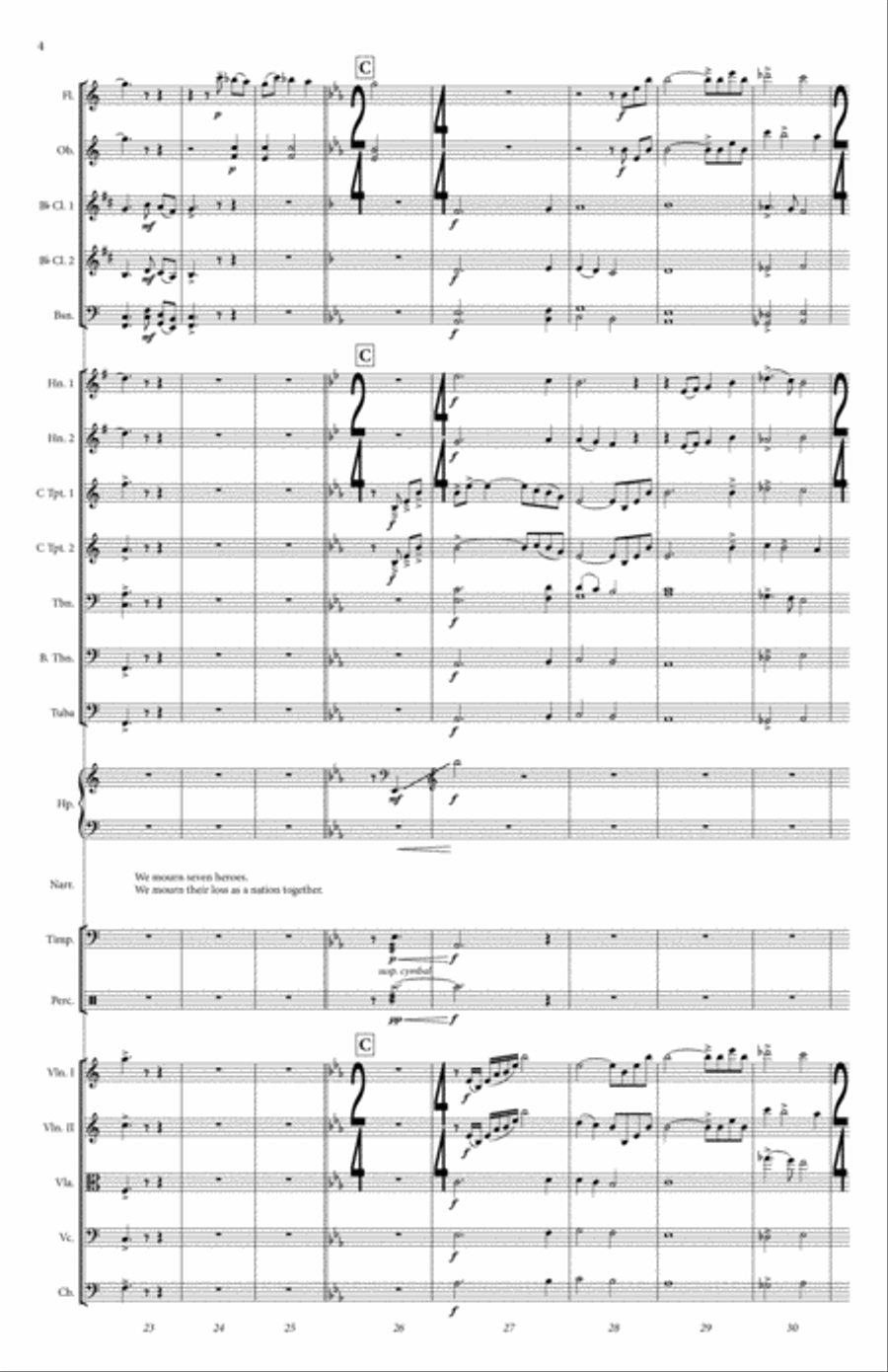 The Challenger Seven Full Orchestra scores gallery preview page 5