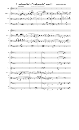 Book cover for Symphony No 14 "Andromeda" Opus 21 - 4th Movement (4 of 4) - Score Only