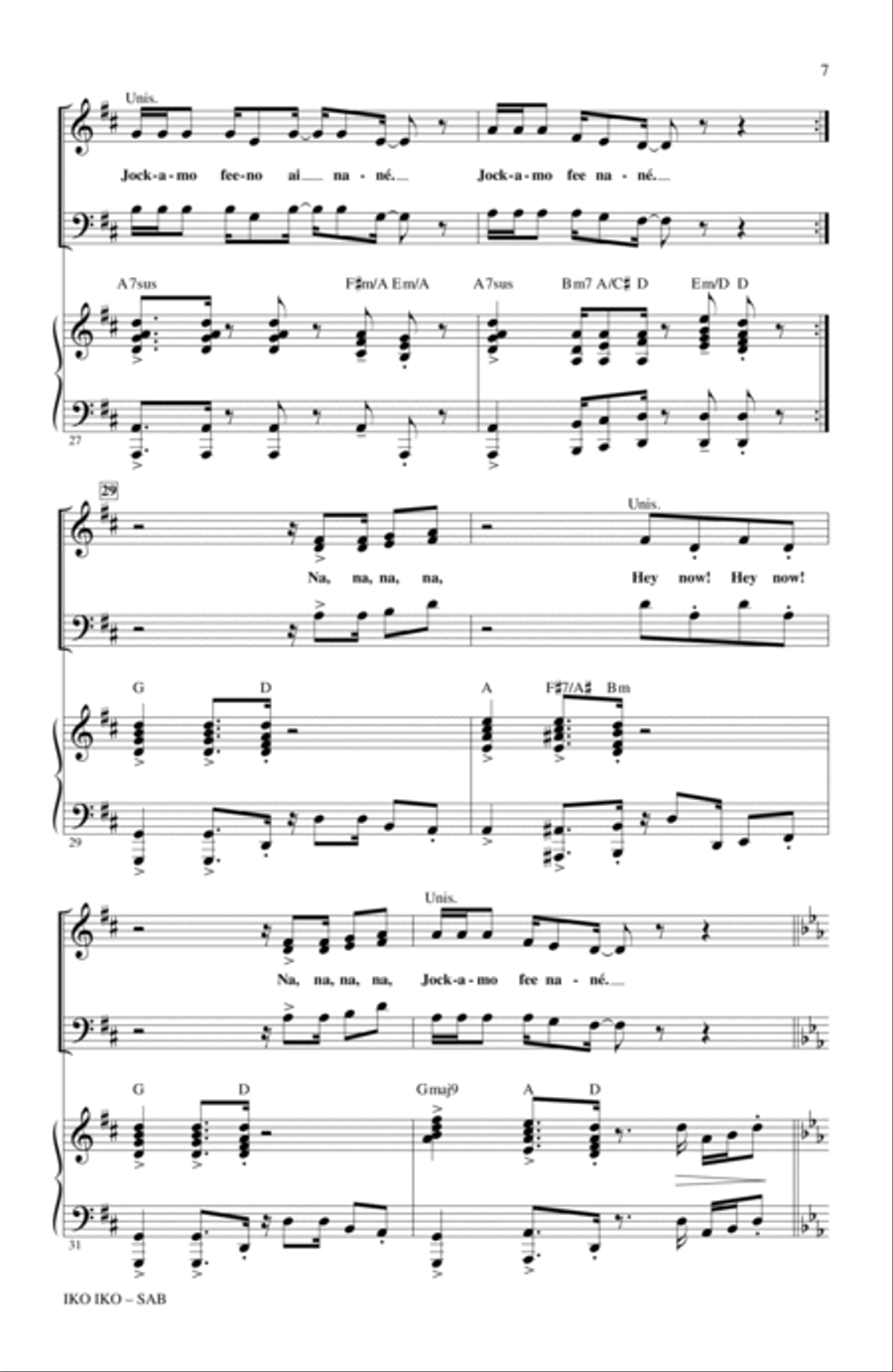 Iko Iko Iko Iko 3-Part scores gallery preview page 5