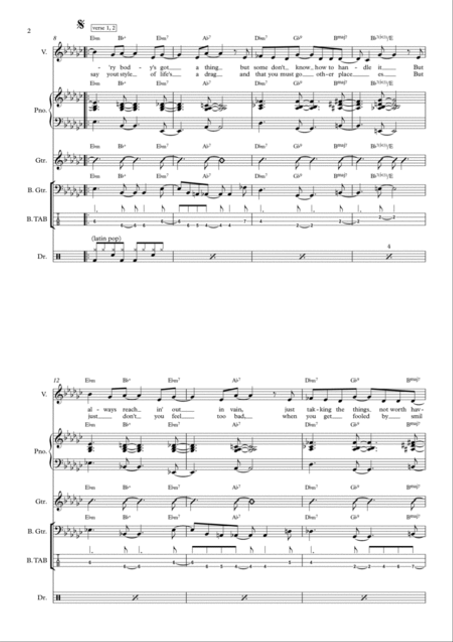 Don't You Worry 'bout A Thing Voice scores gallery preview page 2