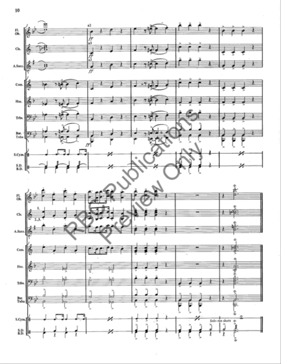 Band Room Riff Concert Band scores gallery preview page 11
