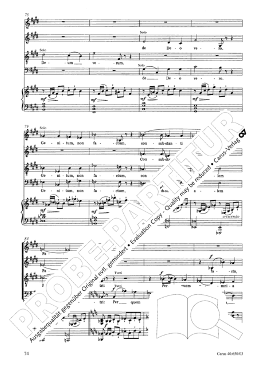 Petite Messe solennelle 4-Part scores gallery preview page 77
