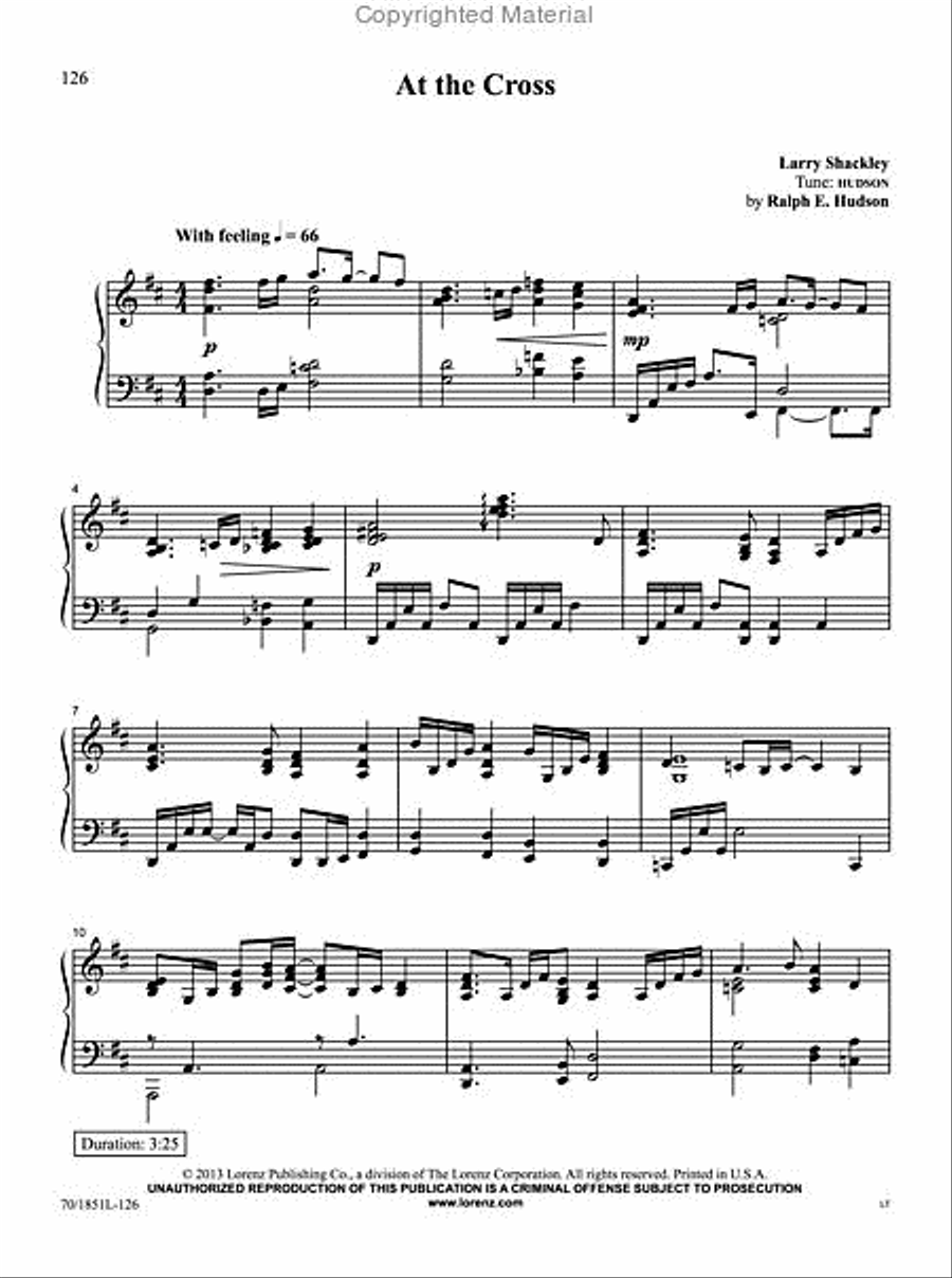 Hymn Tunes A to Z Piano Solo scores gallery preview page 2