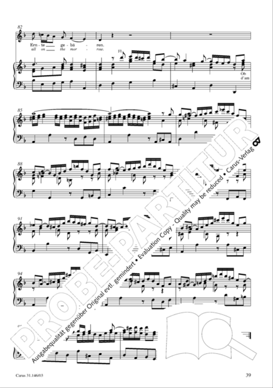Through bitter tribulation we enter into God's kingdom (Wir mussen durch viel Trubsal in das Reich Gottes eingehen) 4-Part scores gallery preview page 40