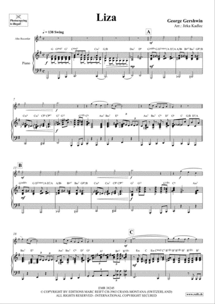Liza Alto Recorder scores gallery preview page 4