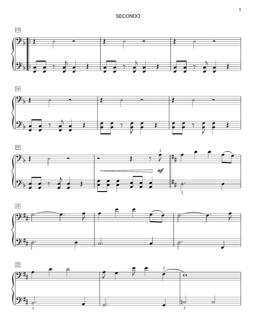 You'll Be In My Heart (Pop Version) (from Tarzan) 1 Piano, 4-Hands scores gallery preview page 3