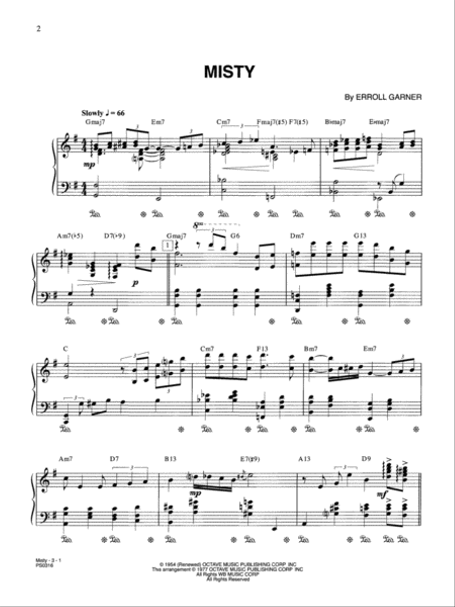 Misty Misty Small Ensemble scores gallery preview page 2