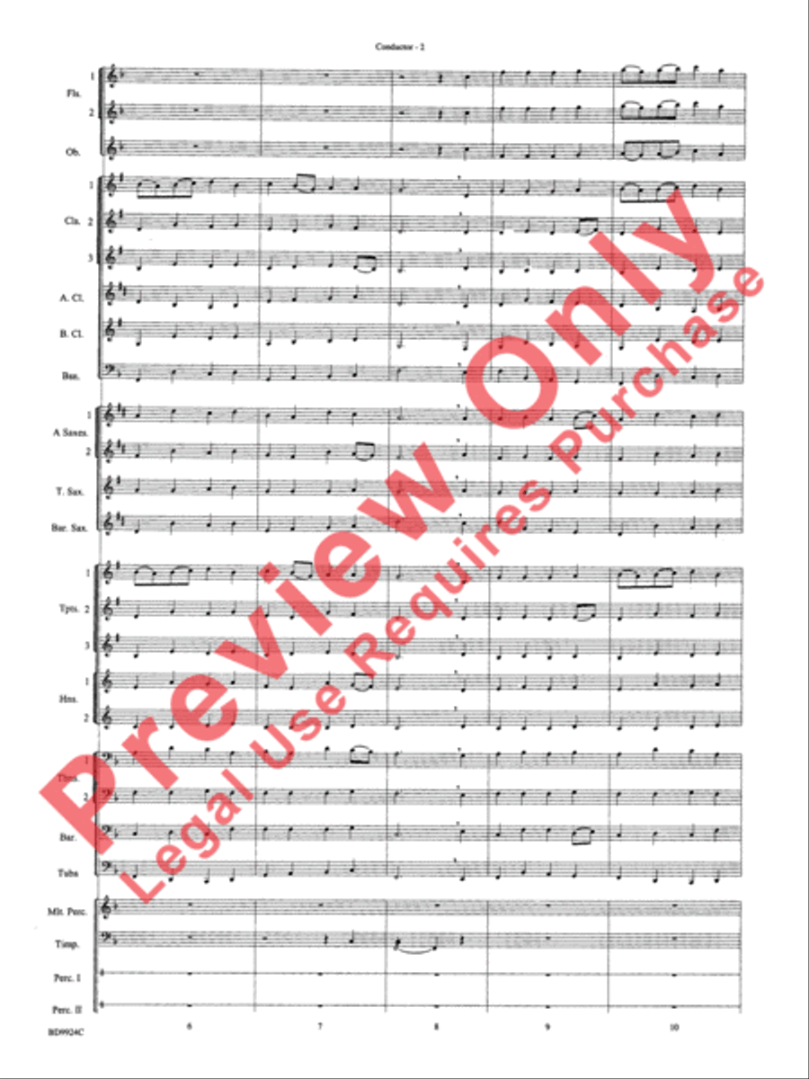A Vaughan Williams Christmas Concert Band scores gallery preview page 4