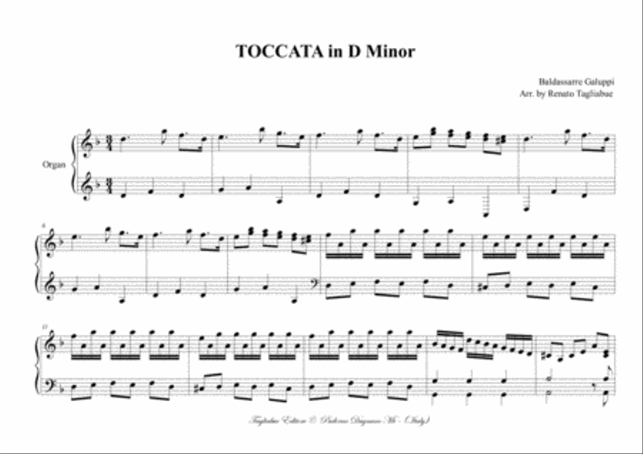 GALUPPI - TOCCATA in D Minor - 