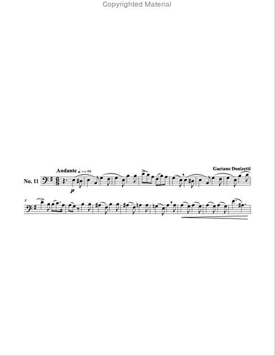 Bel Canto Studies for Trombone with Piano accompaniment Piano Accompaniment scores gallery preview page 4