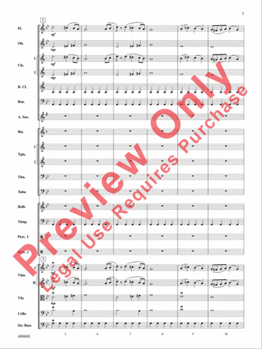 Themes from March Slav Full Orchestra scores gallery preview page 4