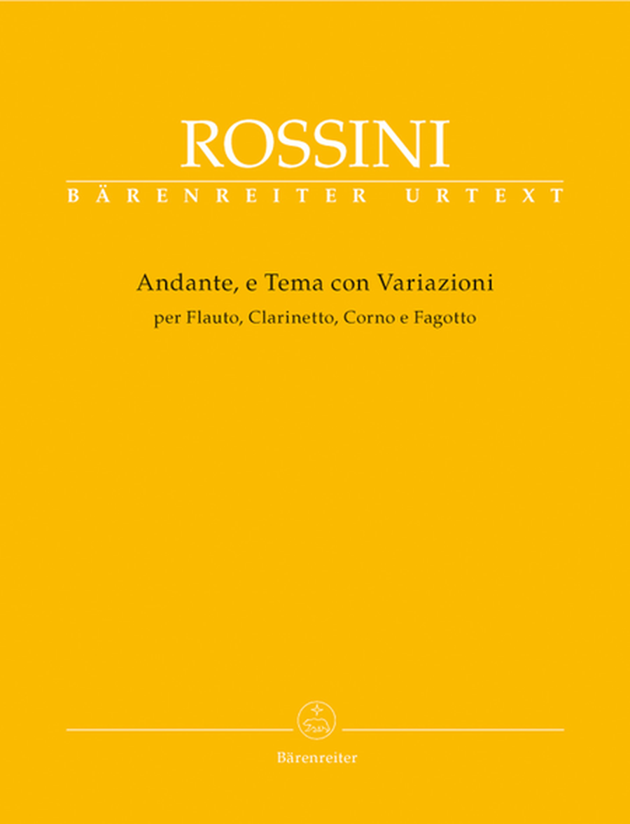 Andante and Theme and Variations for Flute, Clarinet, Horn and Bassoon