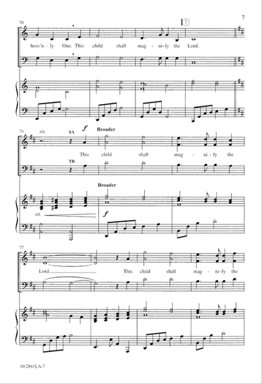 Song of Mary and Joseph Song of Mary and Joseph 3-Part scores gallery preview page 7