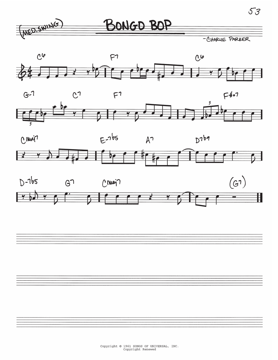 Bongo Bop Bongo Bop Piano scores gallery preview page 1