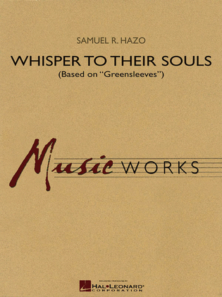 Book cover for Whisper to Their Souls (based on “Greensleeves”)